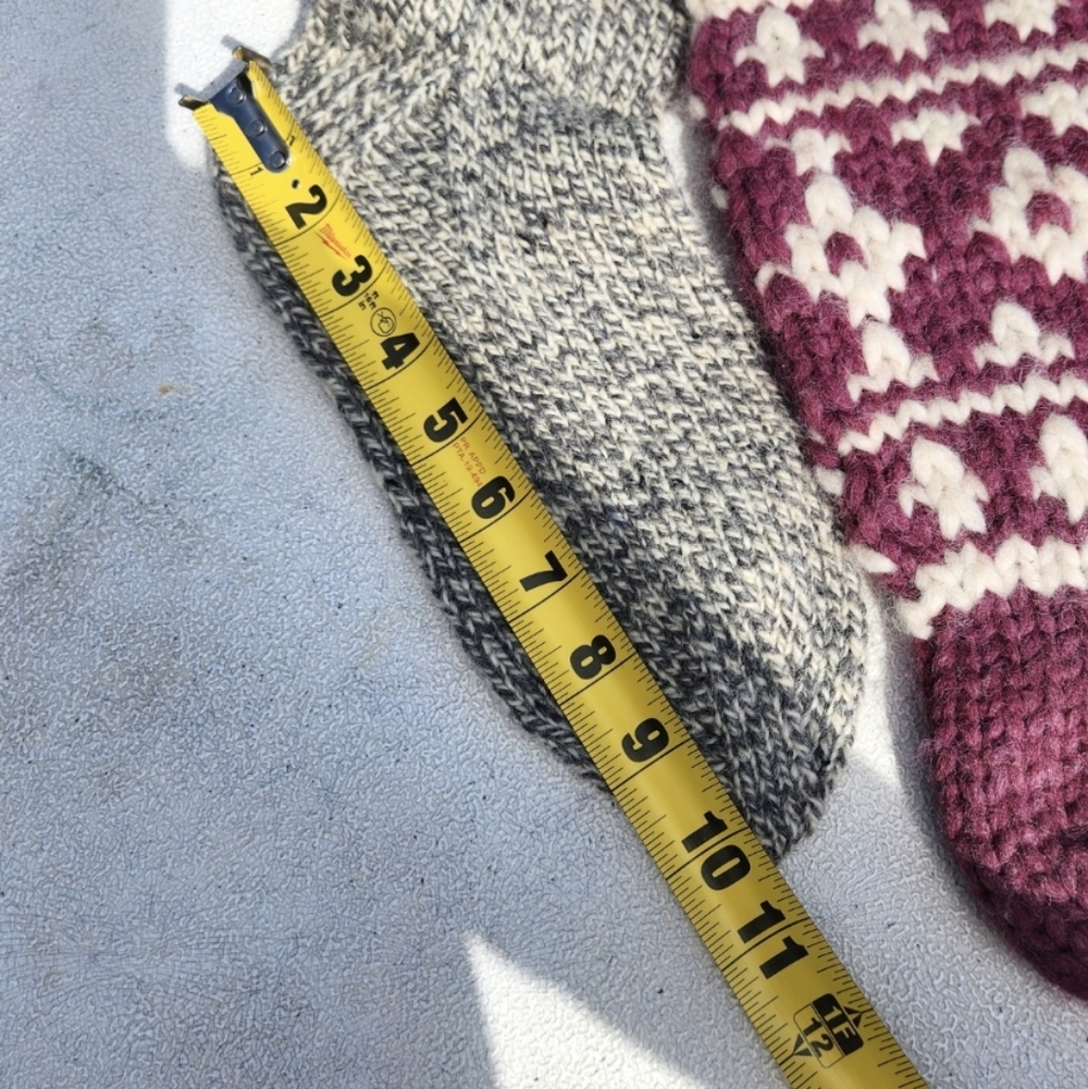 Handknit Thick Wool Socks Slippers - Picture 4 of 4